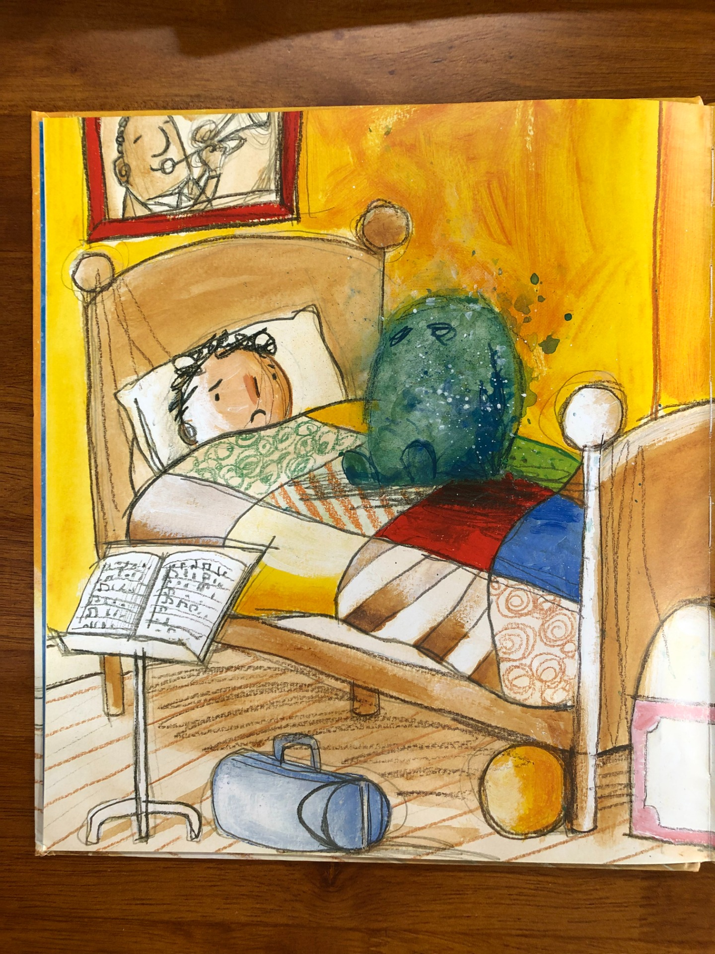 一開始的情緒迷霧，個子比傑克小，顏色也藍綠交雜，模樣還算可愛可親