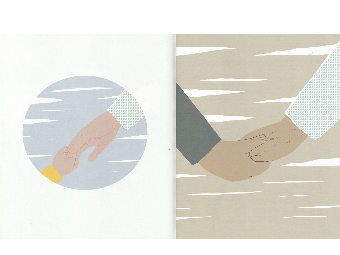 因著讀過了《很大的手》，而對於「手」 有著更敏銳的觀察。  也忍不住想起，未來的自己，想要「手」呈現什麼樣的畫面？是好好緊握住彼此的手？是放手也是一種溫柔的手？是認真打字用力寫稿的手？是每當育兒快要崩潰時，趕緊拿起一本書來用文字讓自己喘口氣，那一雙翻動紙張的手？