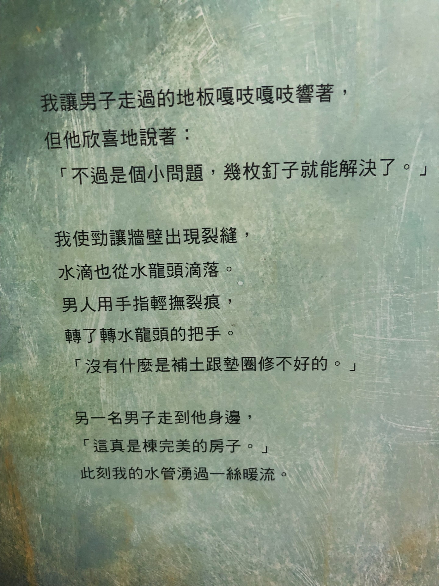 作者刻意在文字上模糊身分，沒有交代清楚這群家人的來歷與背景，反而讓這本書所要談的廣度能夠觸及更多樣貌的家庭，一如第一部份的家庭，看似有父親、有母親，視為「重組家庭」也不失可能。一如第三部份的家庭中兩位男子，或可視為「手足兄弟」，亦可視為「同性伴侶」。