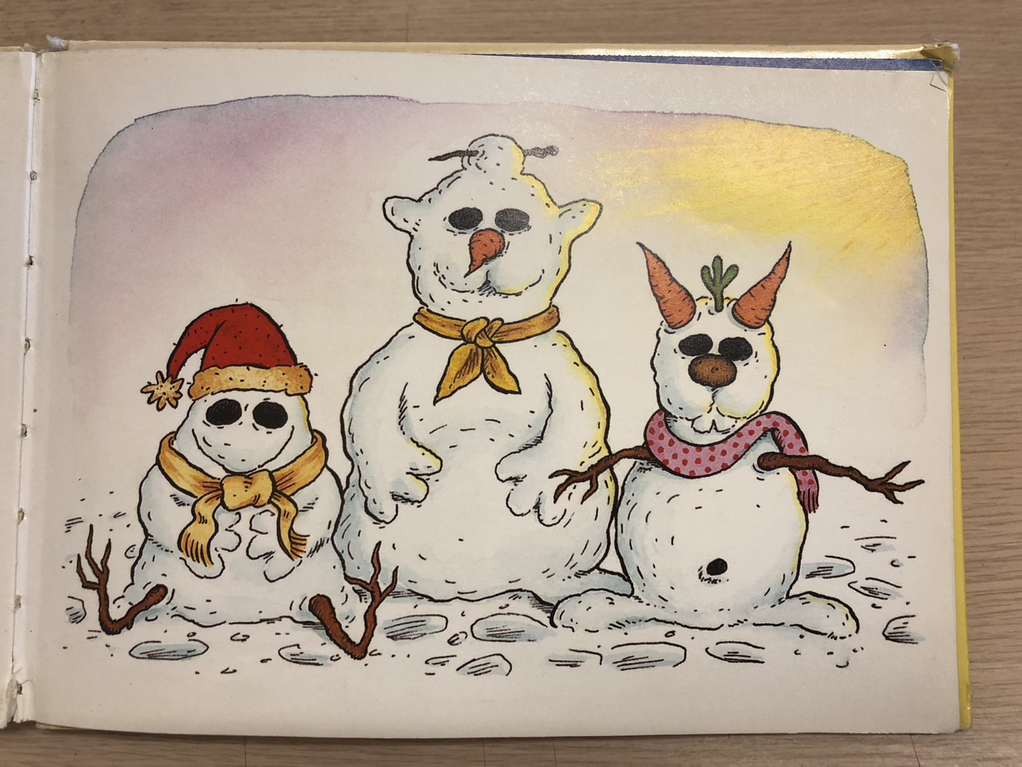 雯雯聽完故事後說：「對耶！青蛙的雪人跟他長得很像喔！哈哈！兔子的雪人就是兔子的雪人！大熊奶奶的也是大熊奶奶的雪人！」聽起來好像繞口令，但其實雯雯的話就是最直搗核心。每個人都是站在自己的觀點看待事情，每個人所呈現出的樣貌都是自己的眼、自己的心、自己的想像所綜合交織、所看見的視界。